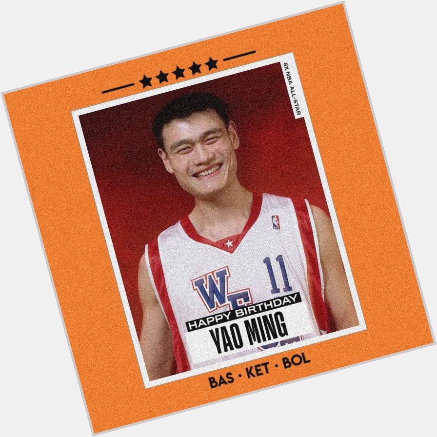 Join us in wishing a Happy 40th Birthday to 8x and HOF inductee,  Yao Ming! (c) 