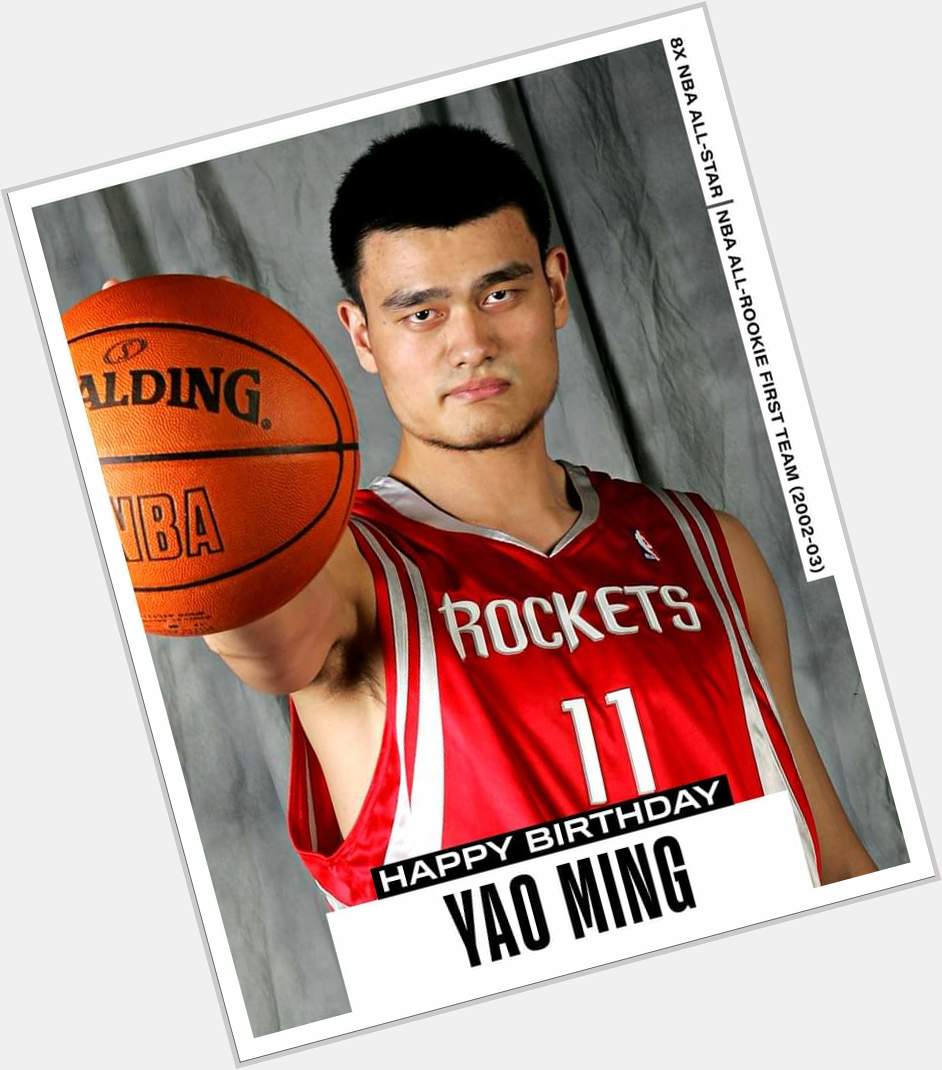 Join us in wishing a Happy 
42nd Birthday to 8x and Hall of Fame inductee, Yao Ming! 