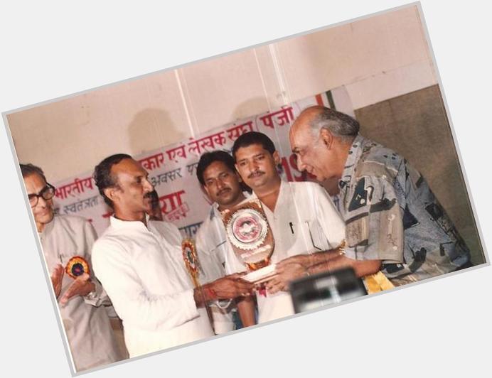 Happy birthday our beloved late sh yash chopra ji today
Yashji honoured us1st National Media Network Film Award1994 