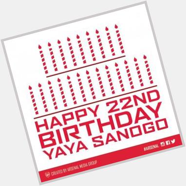  Birthday greetings-Yaya Sanogo: Congratulations and a very happy 22nd birthday to 
