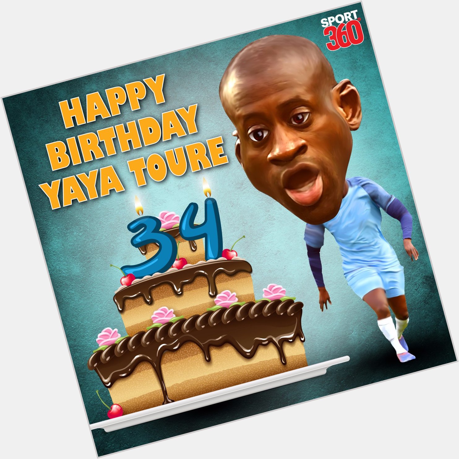 Happy Birthday Yaya Toure! Best wishes from the team at Enjoy your cake!       