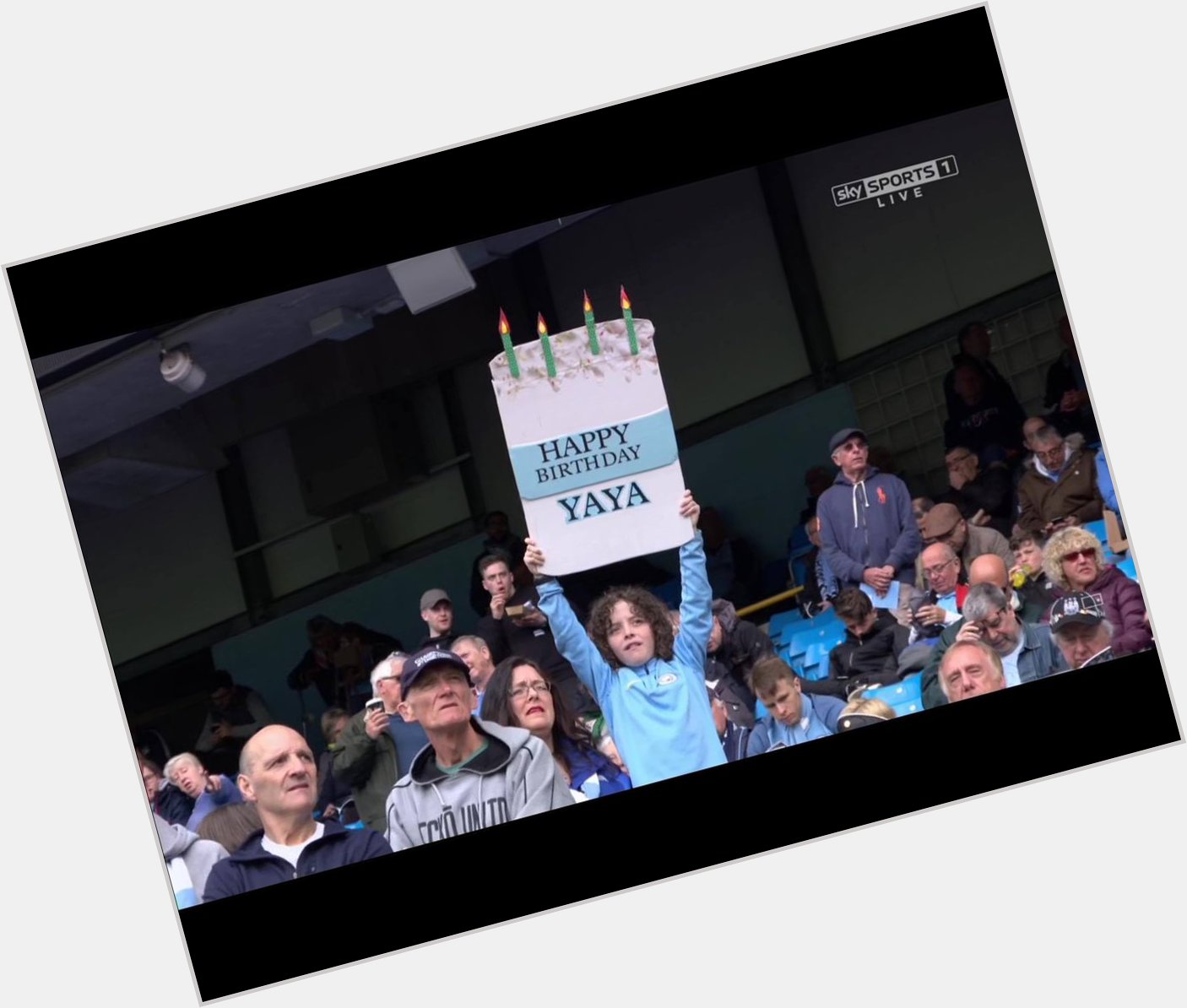 Manchester City fans are wishing Yaya Toure a very happy birthday. 