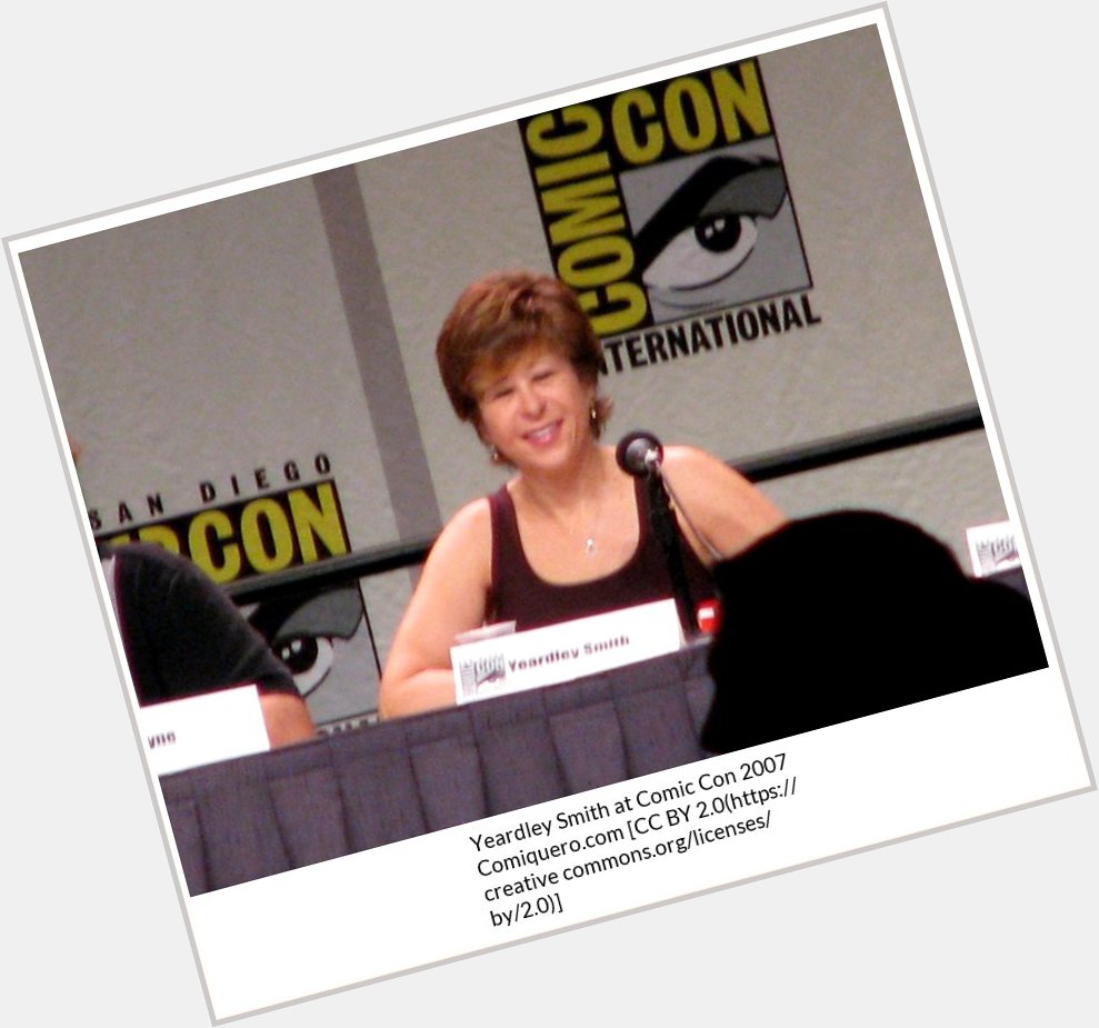 Happy 55th birthday to Yeardley Smith! (Lisa, of The Simpsons)!

Photo;  