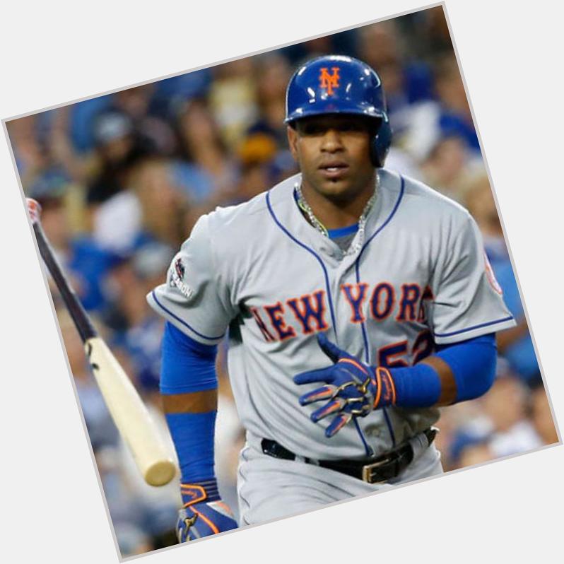 Happy Birthday Yoenis Cespedes!!!! LETS GO METS!!! 
Take Game 2!!! 