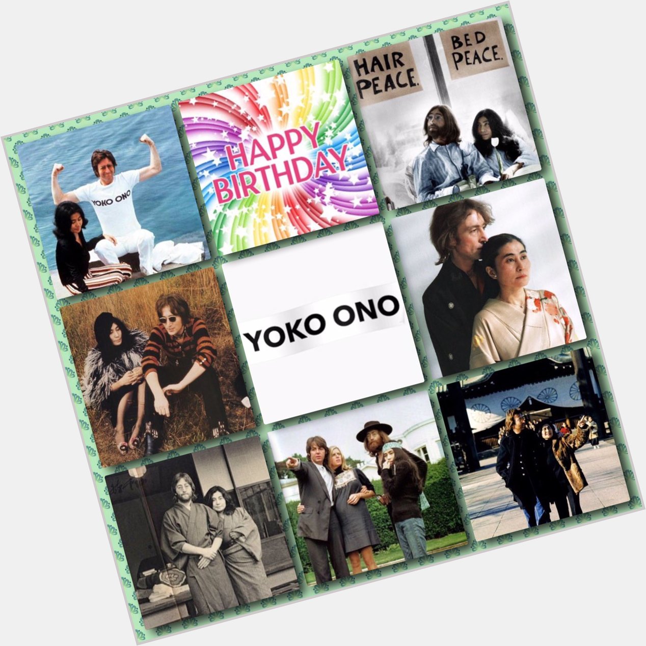   Happy Birthday Yoko Ono!    Love & Peace           