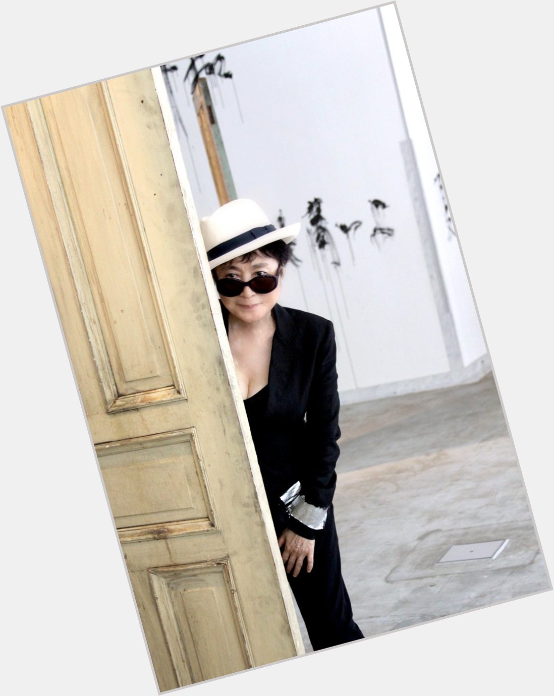 Happy Birthday, Yoko Ono! 
(Pictured with \"DOORS\", 2011. Installation of 9 found wooden doors) 
