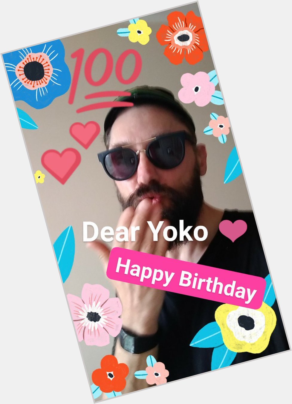 Dear Yoko Ono Happy Birthday. 
I wish You health for a million years. 