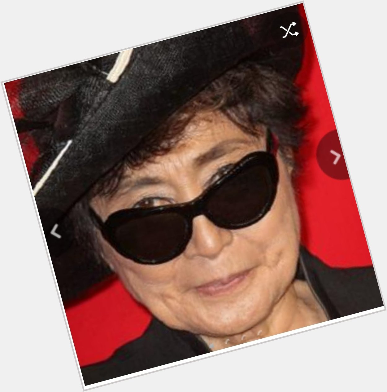 A different Birthday today.  Happy Birthday to Yoko Ono. 