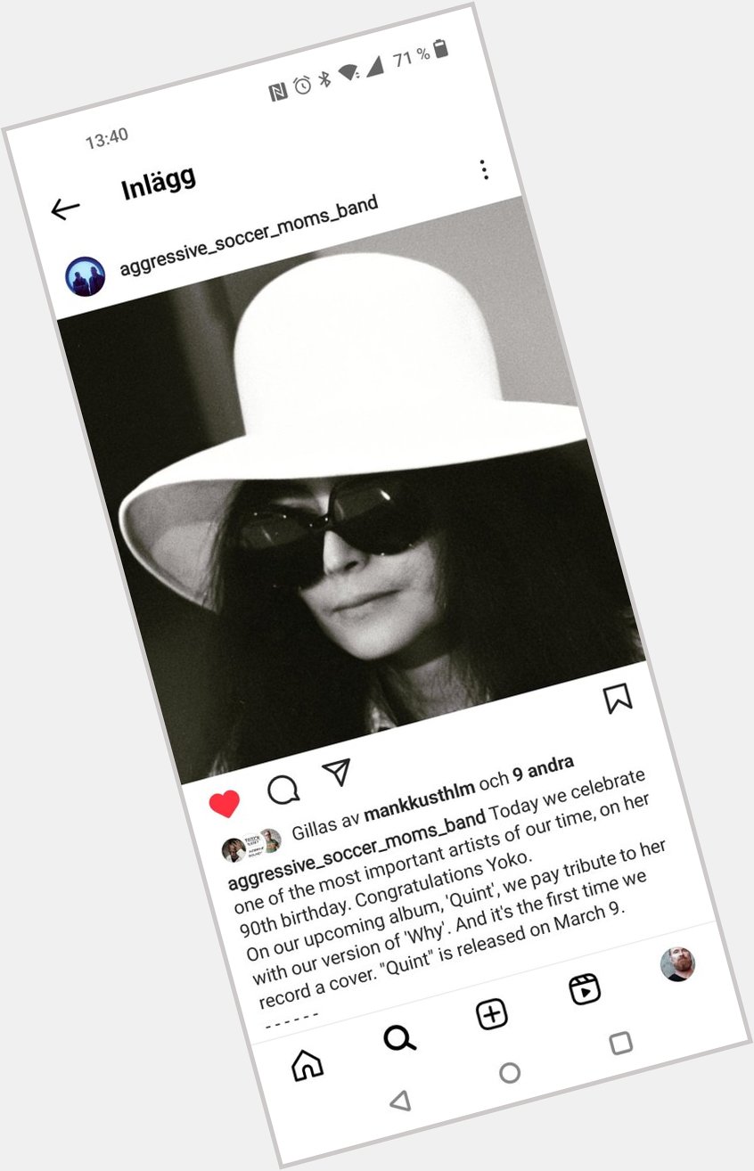 From our Instagram. Happy birthday Yoko Ono! 90 years young today.   