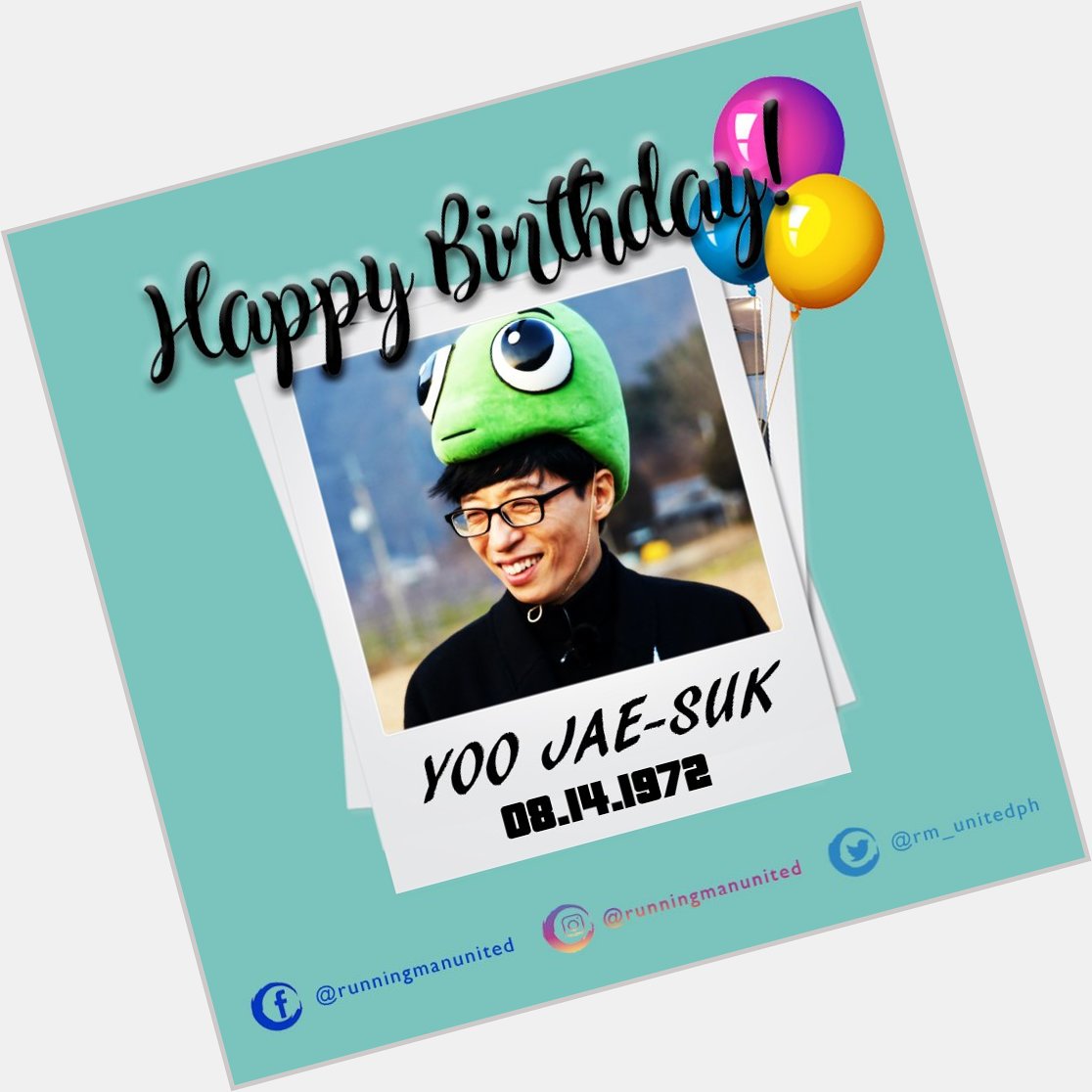 Happy Birthday to Running Man\s Leader and Korea\s Nation\s MC Yoo Jae-suk! 