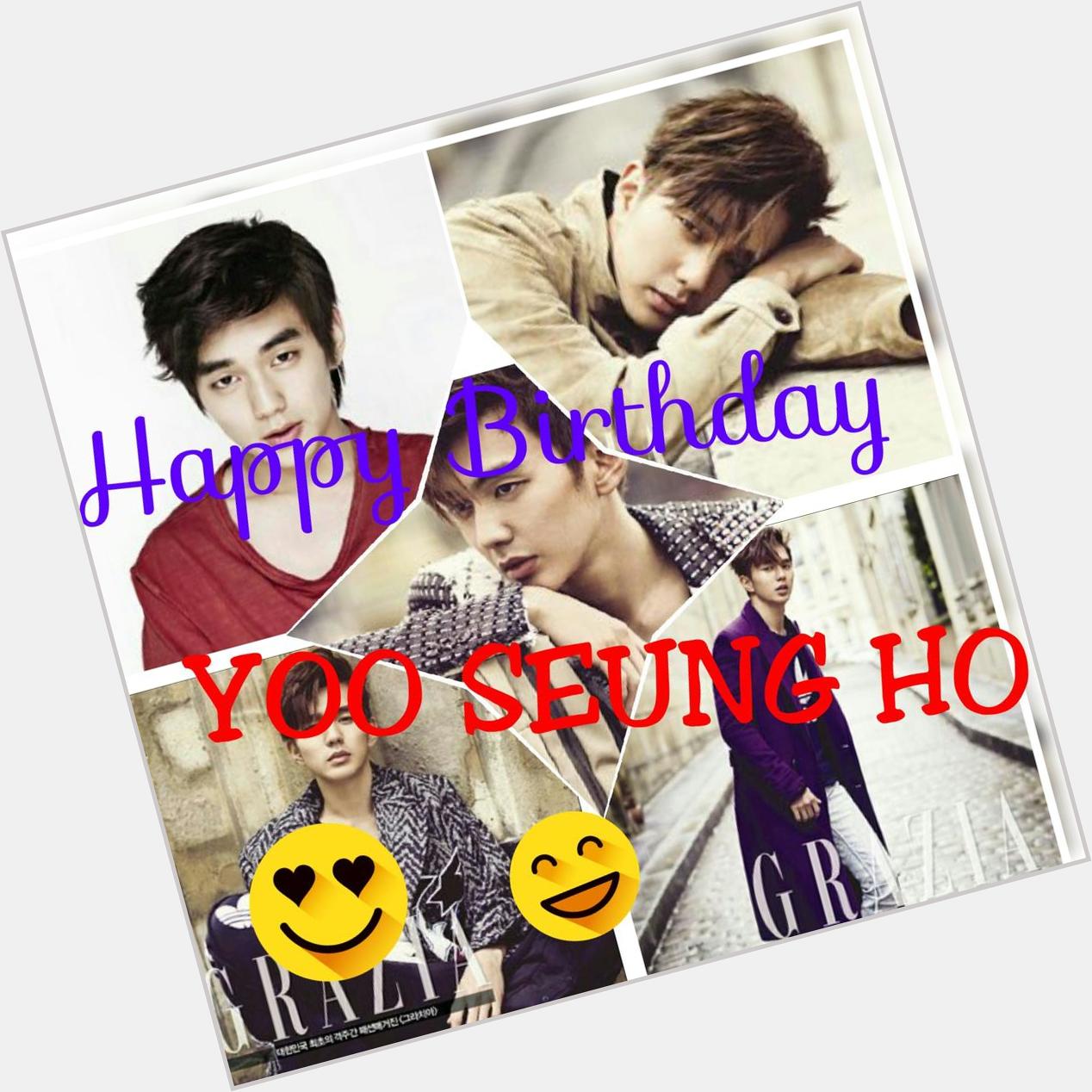 Happy birthday yoo seung ho 