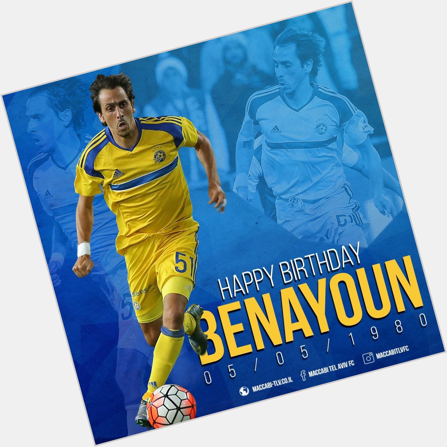 Happy Birthday Yossi Benayoun Wishing you many, many more! 