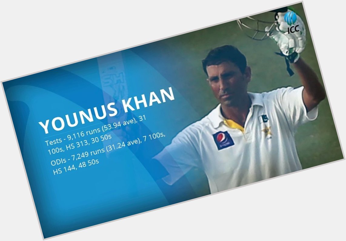 Happy Birthday to Pakistan\s leading runs scorer in Tests, Younus Khan! 