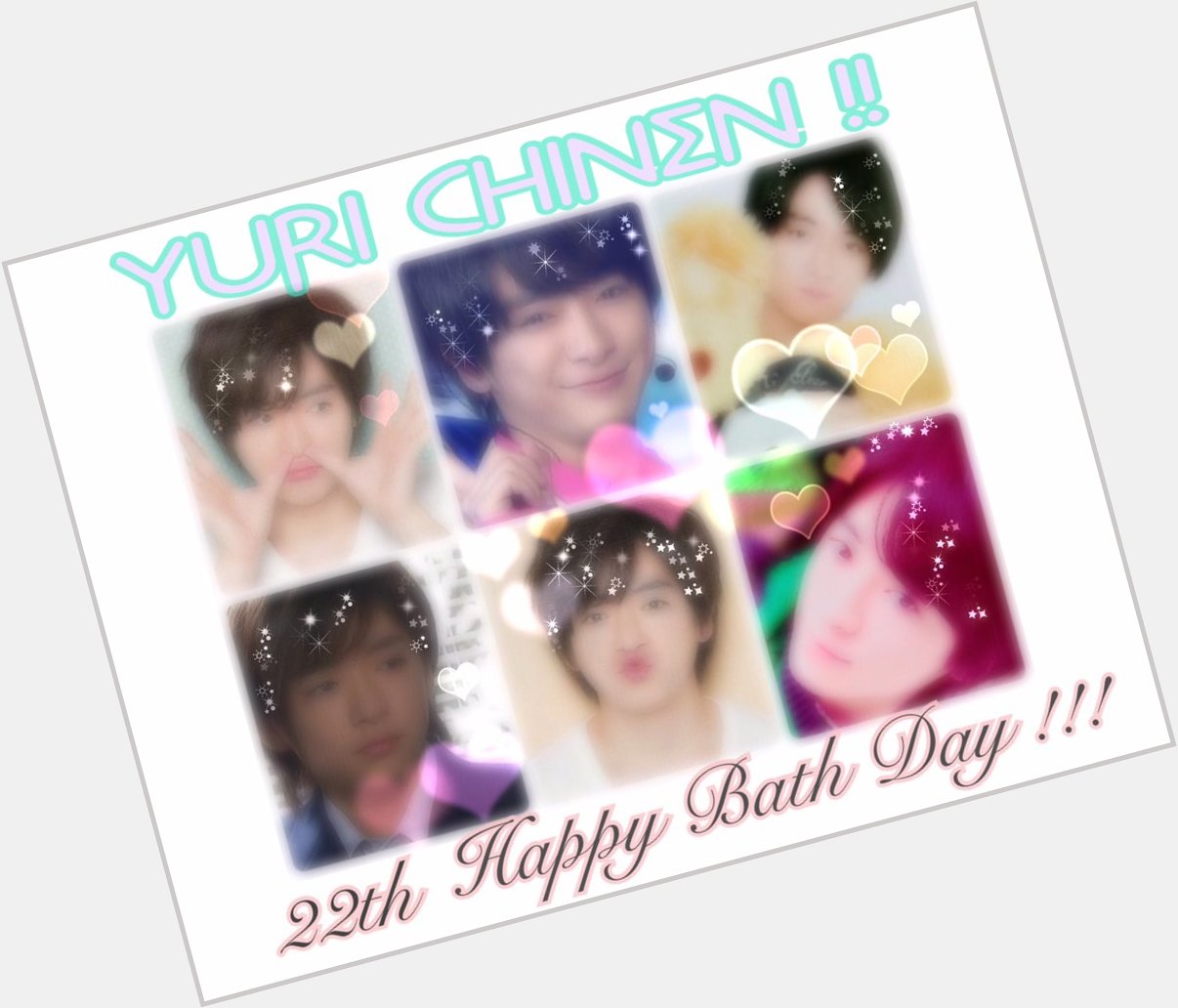  Yuri Chinen  22th  HAPPY BIRTHDAY                               