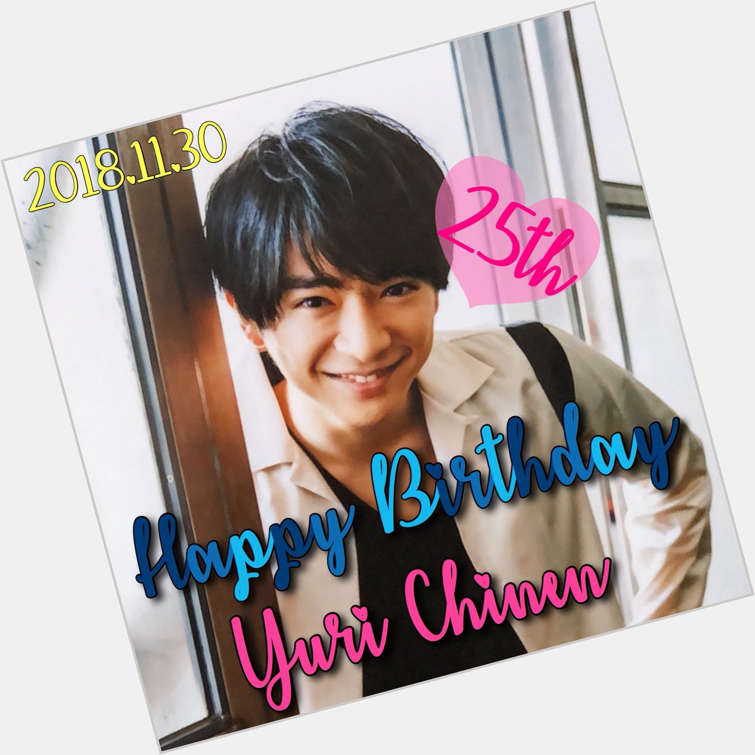Happy Birthday Yuri Chinen Wish you have a happy day and a nice year   