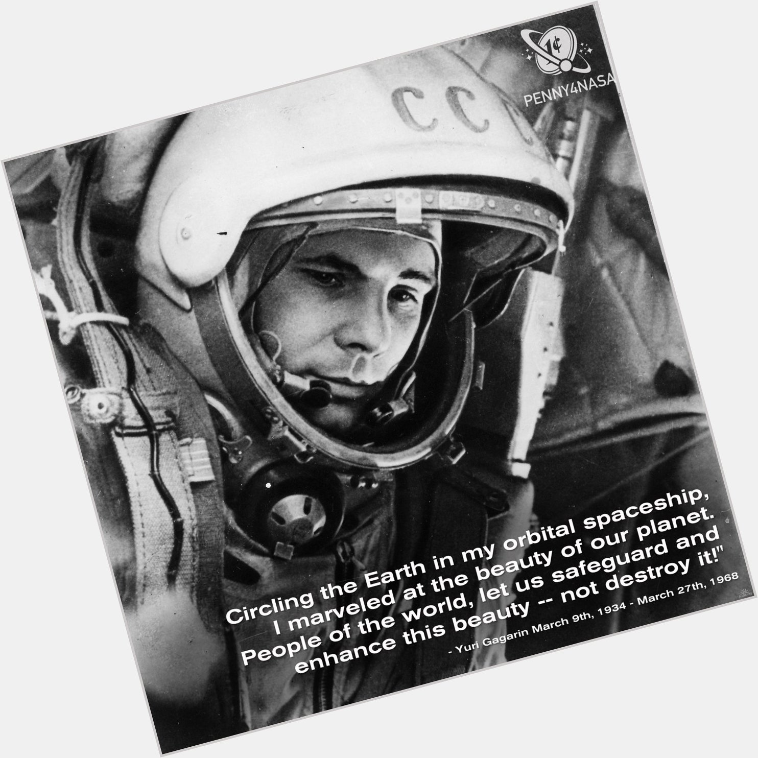 Happy Birthday Yuri Gagarin!  