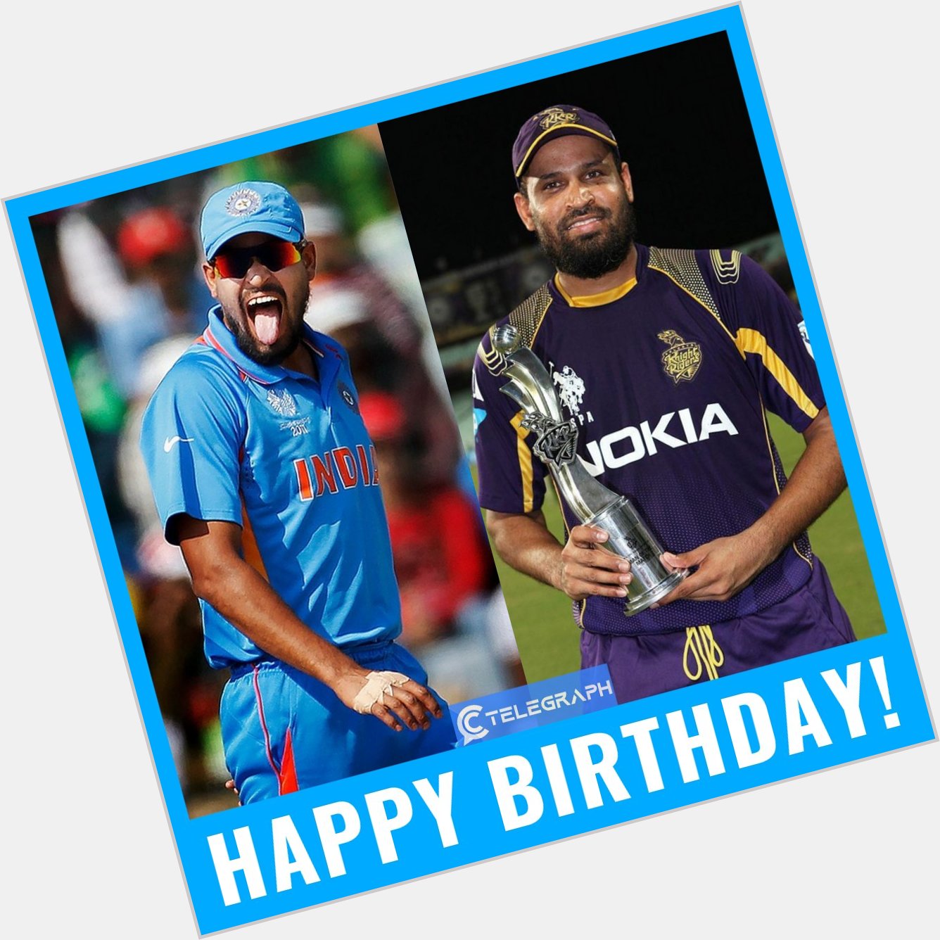Happy Birthday to former Team India all-rounder Yusuf Pathan      