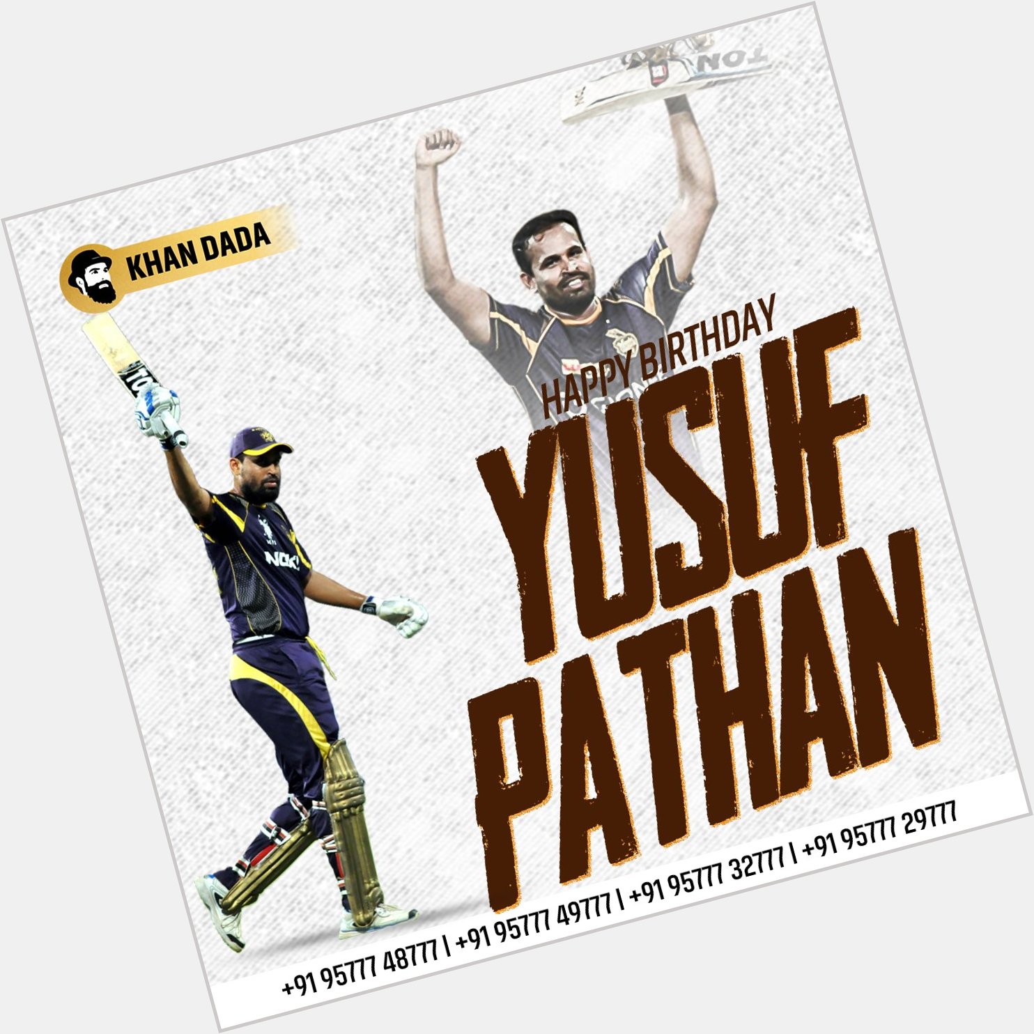 Happy birthday  the legendary Yusuf Pathan.       