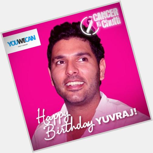 "Celebrating a double treat! Wishing Yuvraj Singh a very Happy 3rd Cancer-Free Birthday 