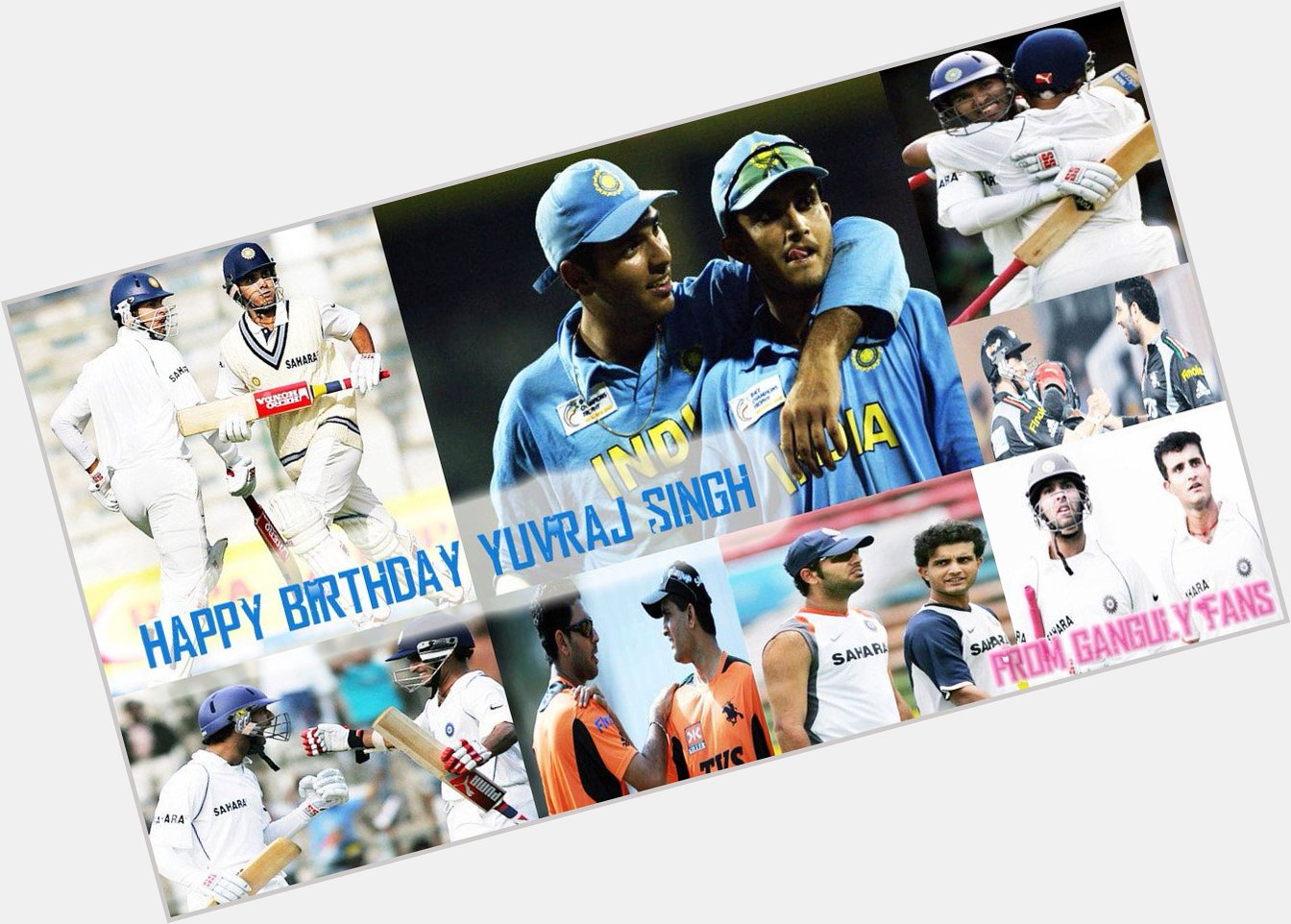 Happy Birthday Yuvraj Singh, A Great Cricketer.  