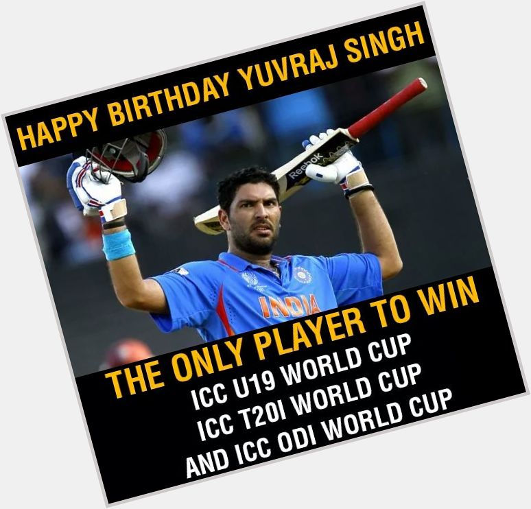 Only one man best world cup king happy birthday to you yuvraj Singh.come back to Indian team waiting for you. 