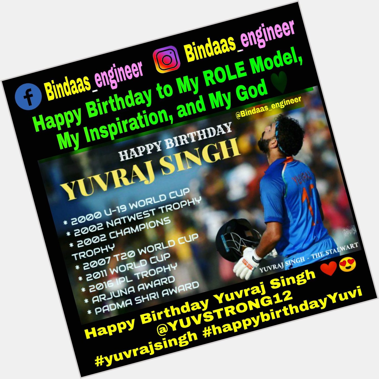 Happy Birthday Yuvraj Singh     