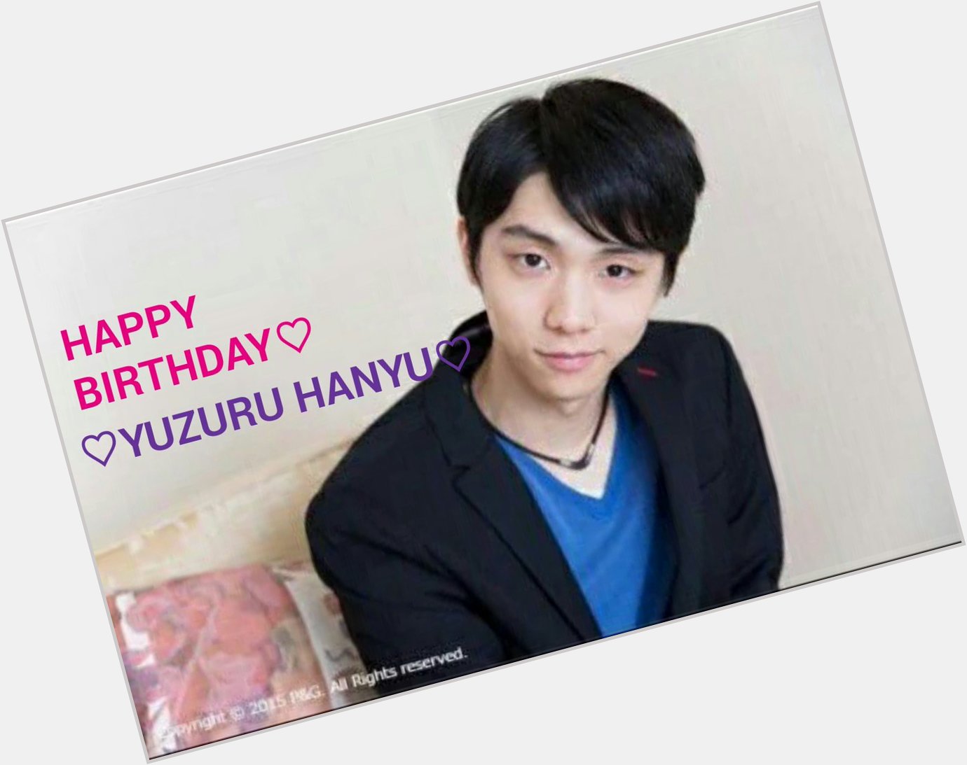 0                Happy Birthday  YUZURU HANYU   20                       1                    