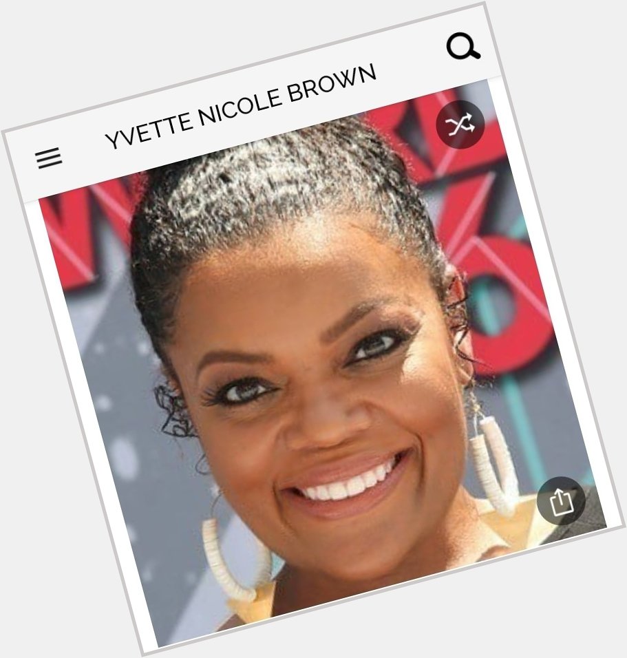 Happy birthday to this great actress.  Happy birthday to Yvette Nicole Brown 