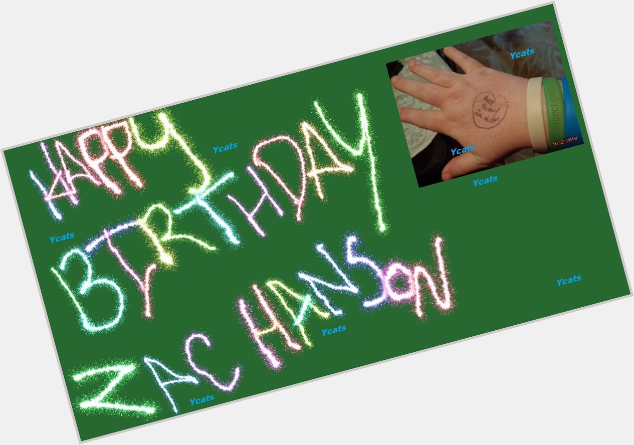 Happy Birthday Zac Hanson!!!!! 
