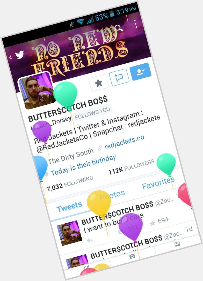  I love how there\s balloons across his user..Happy birthday Zach! 
