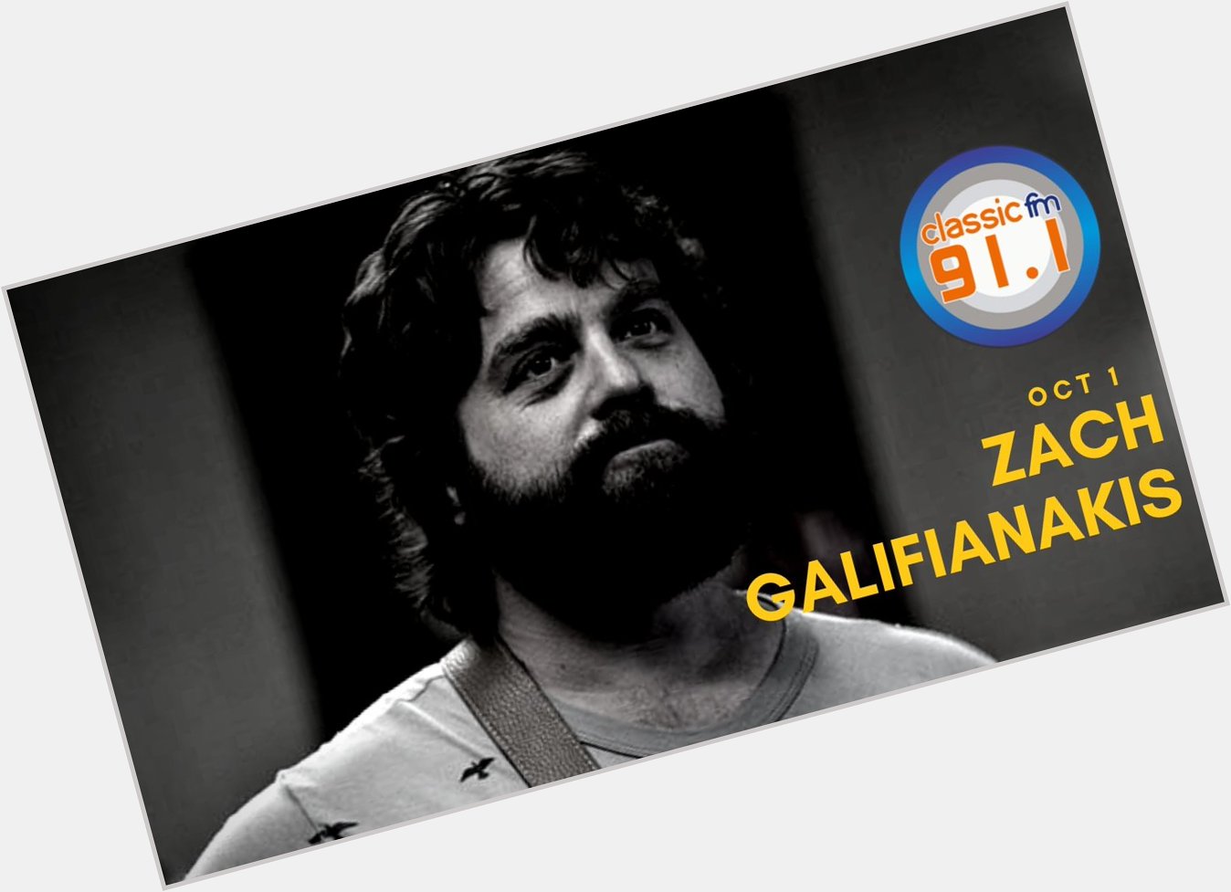 Happy birthday to comedian and actor Zach Galifianakis, who rose to fame for his role in The Hangover 1, 2 and 3 