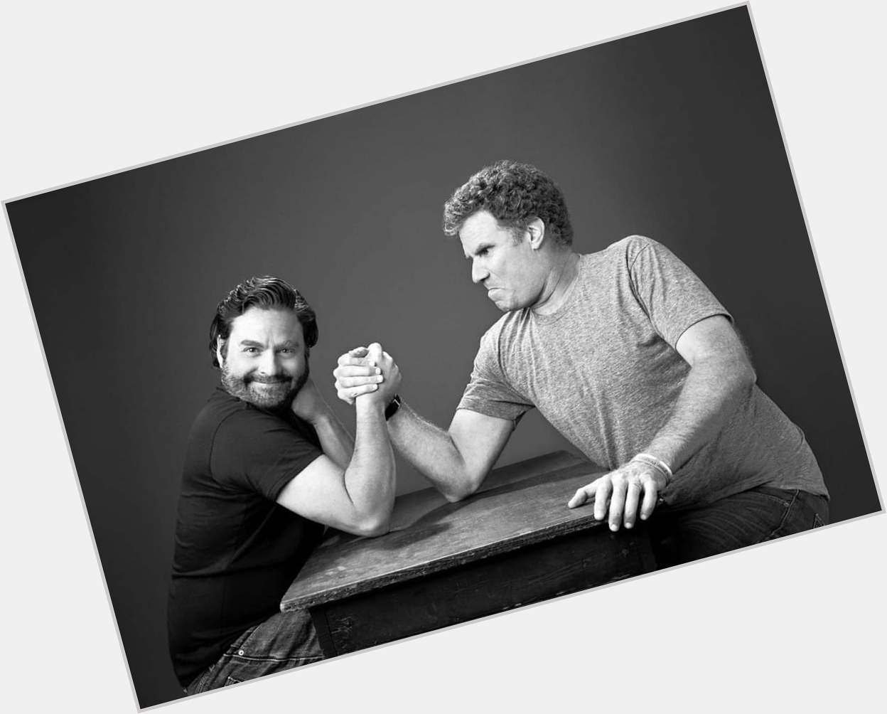 Happy Birthday to Zach Galifianakis who turns 53 today!  Pictured here arm wrestling Will Ferrel. 