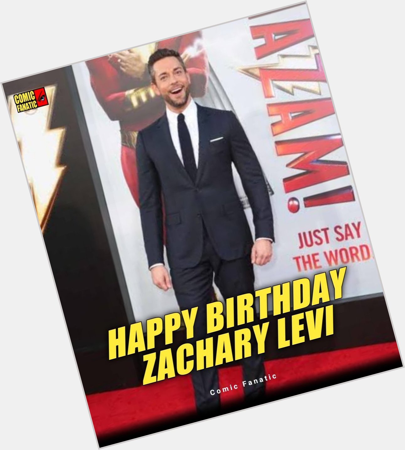 Happy 40th birthday Shazam star Zachary Levi!   