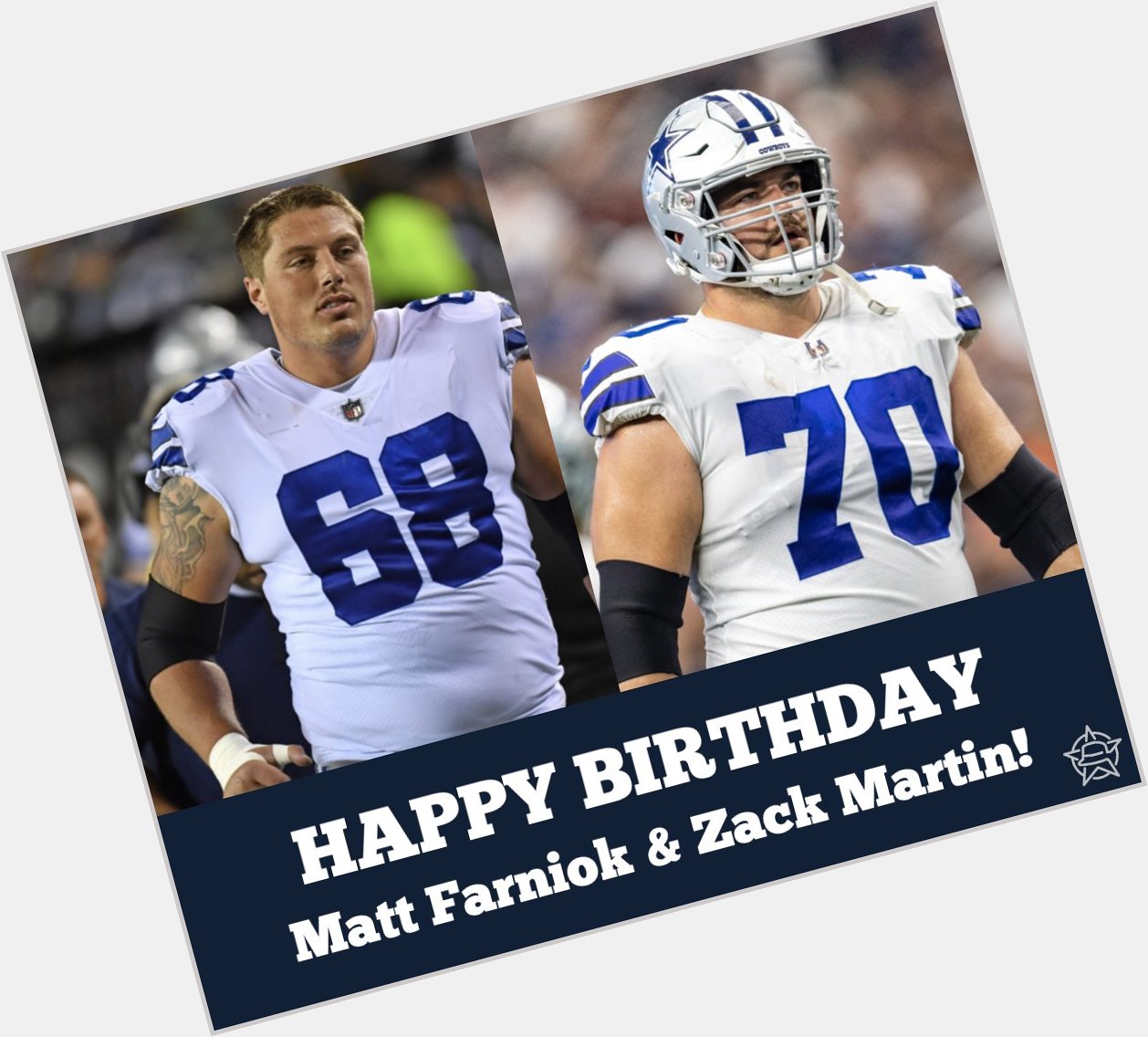 Birthdays on Game Day!

Help us wish Matt Farniok and Zack Martin a very happy birthday as they take on the Vikings. 