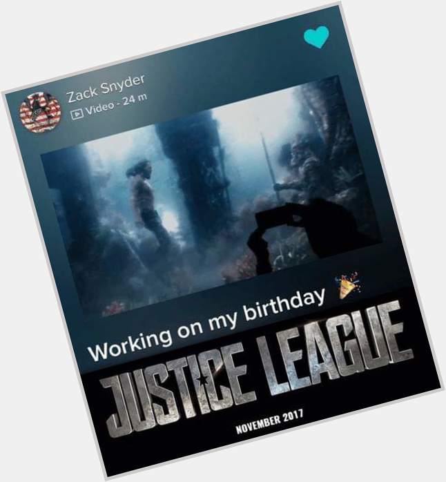 Remember guys when @ posted this?
Happy Birthday Zack Snyder. I ZS 