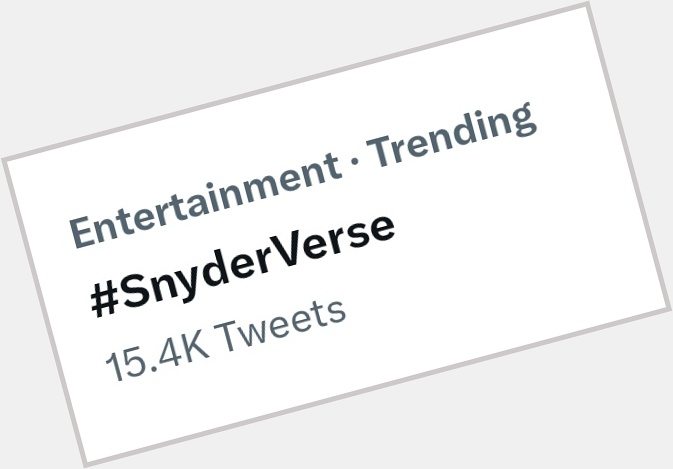  trending 15k

Zack Snyder trending 8k trending

Happy 7th Birthday, BVS! 