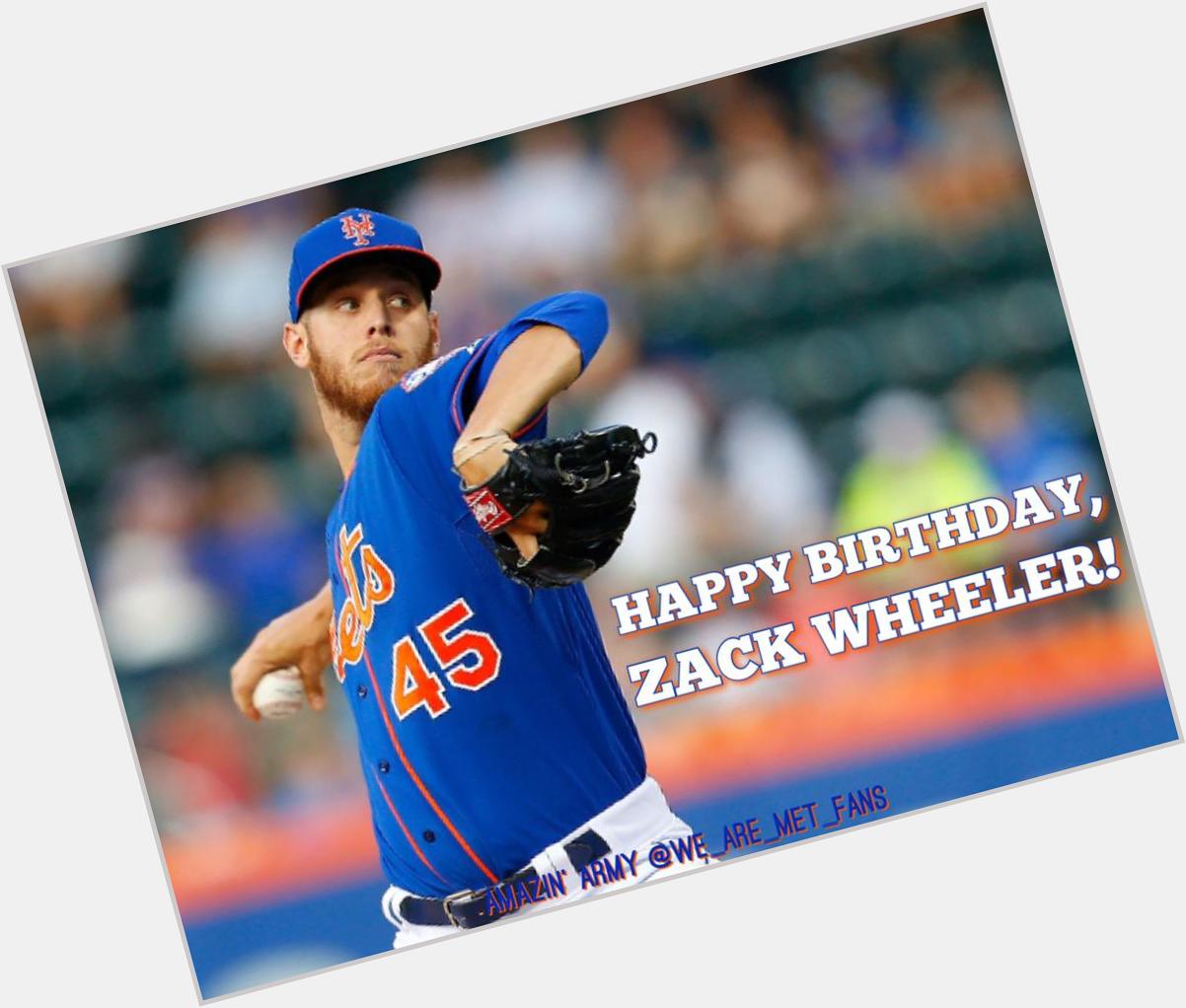 Happy Birthday, Zack Wheeler! Can\t wait to see you back out there!  