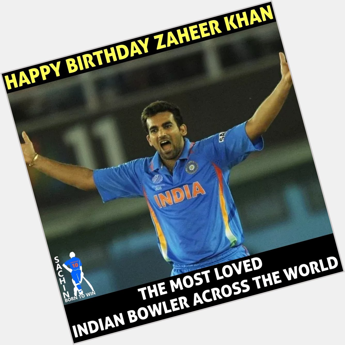 Happy Birthday Zaheer Khan  .  