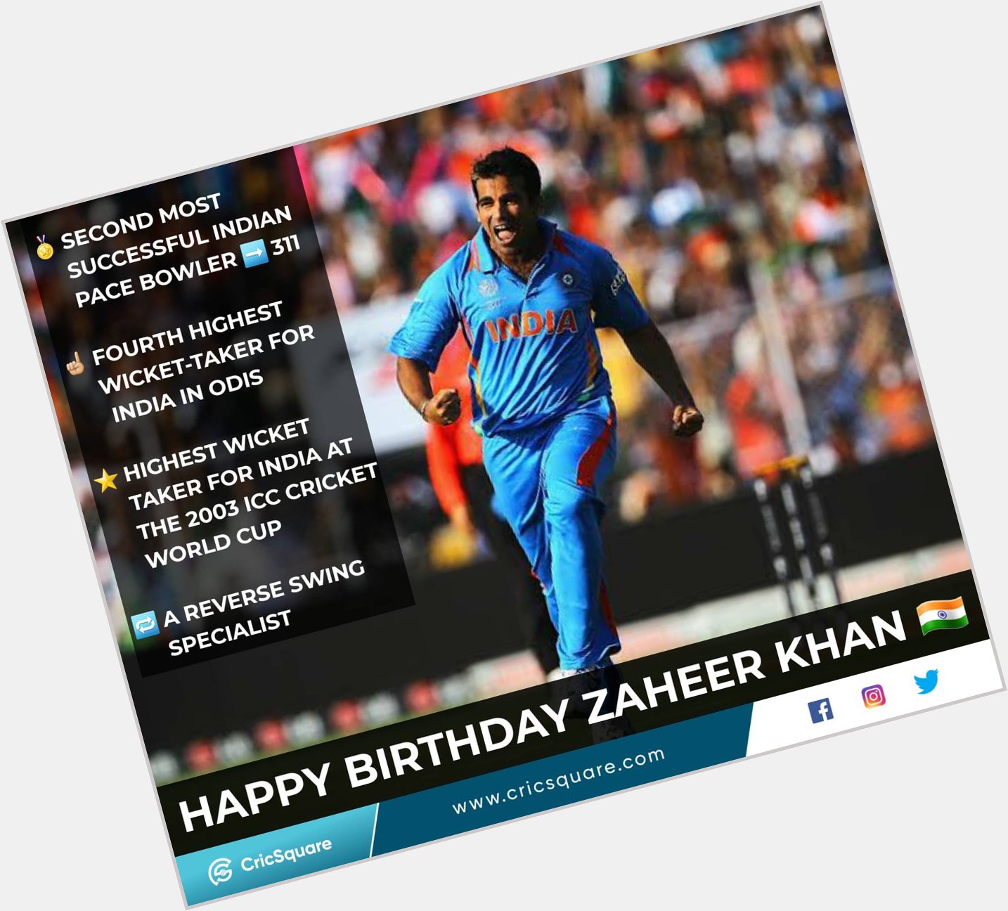 Happy Birthday, Zaheer Khan 