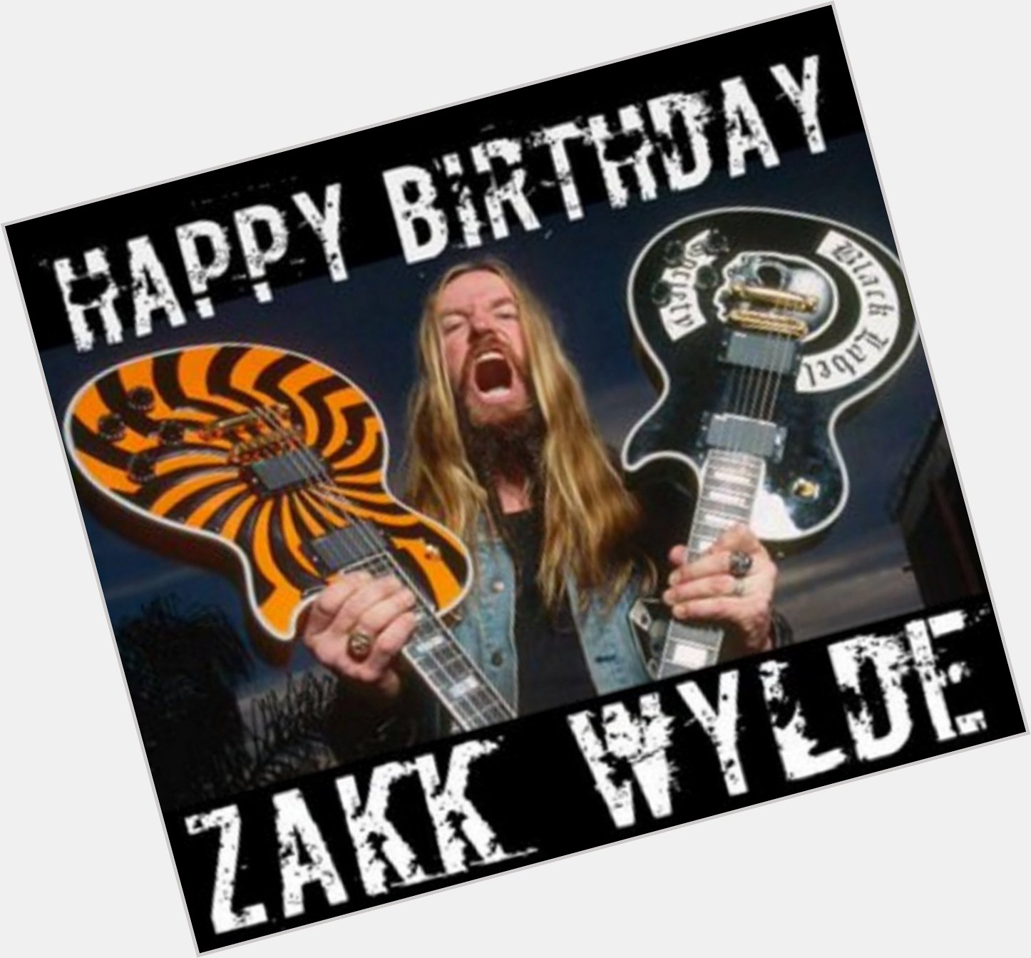 A very special Happy Birthday today to one of my biggest influences, inspirations and heros Zakk Wylde is 50 today. 