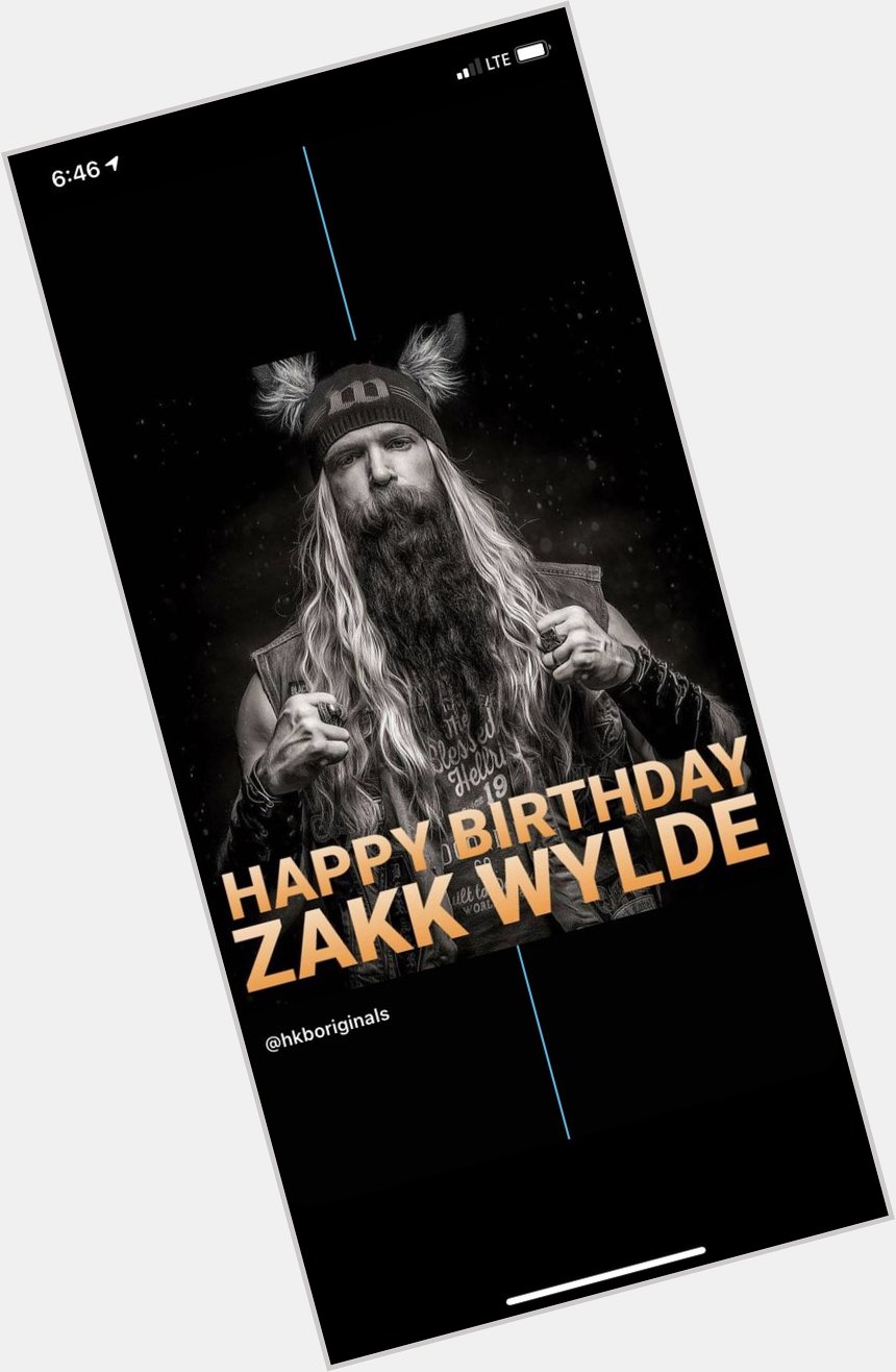Happy birthday Zakk Wylde of Black Label Society  