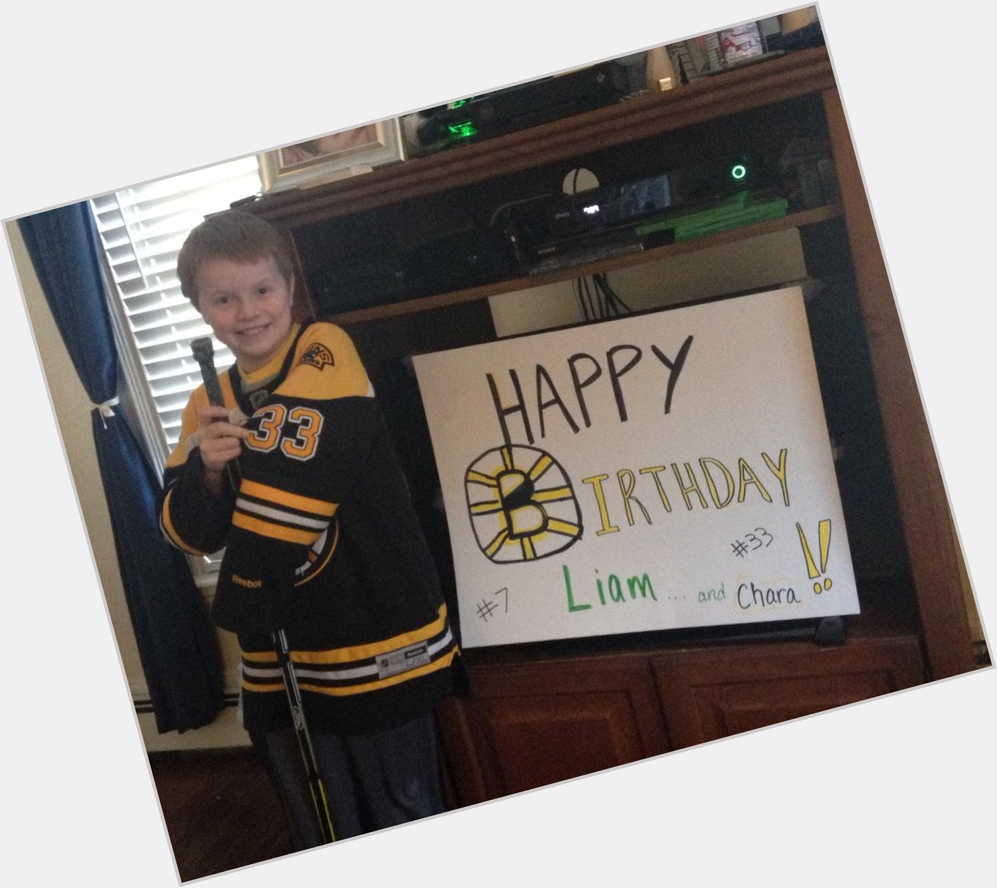 Happy Birthday Liam and Zdeno Chara! \"He\s not just my favorite because we have the same birthday\" 
