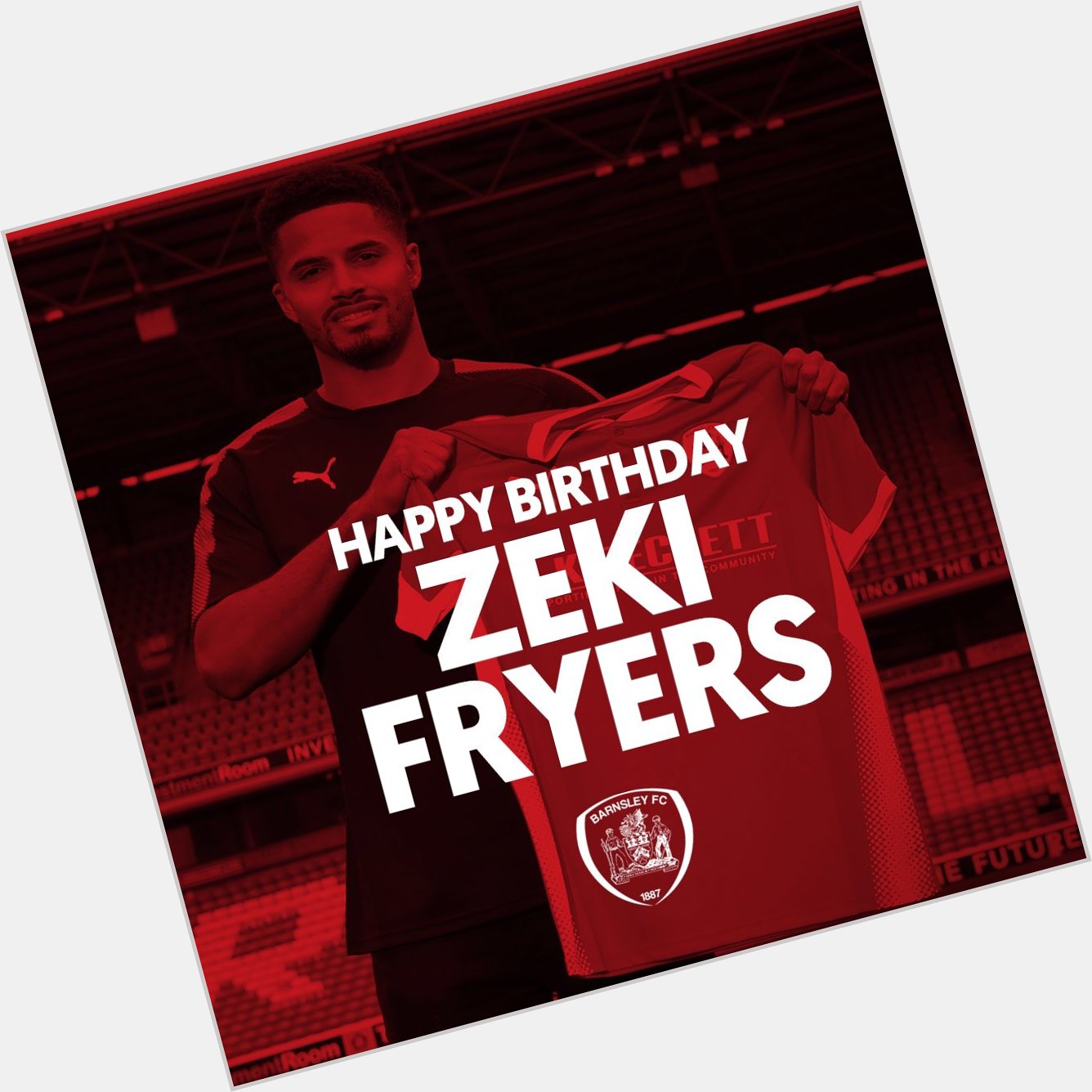 2  5  | We would like to wish Happy Birthday to Reds defender Zeki Fryers!  