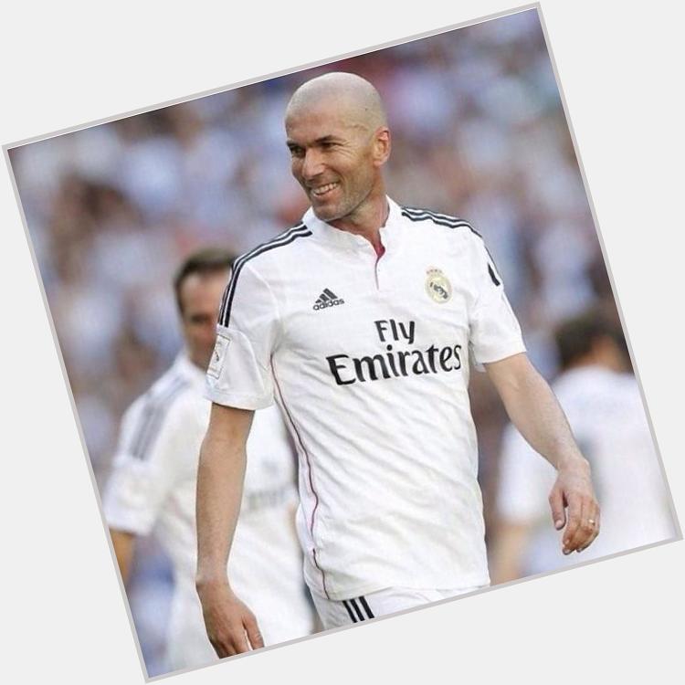 Happy birthday\" Selamat Ulang Tahun yang ke-43 untuk Zinedine Zidane. Legend! 