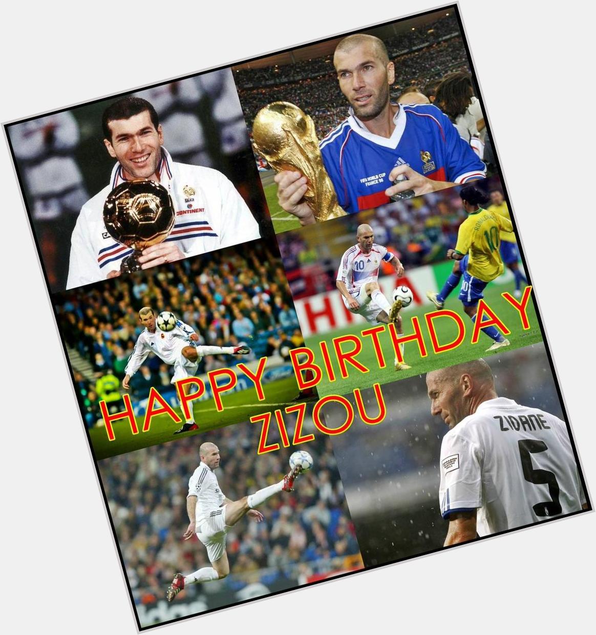 Happy 43rd birthday to one of the true legends of the modern game, World Cup winner Zinedine Zidane. 