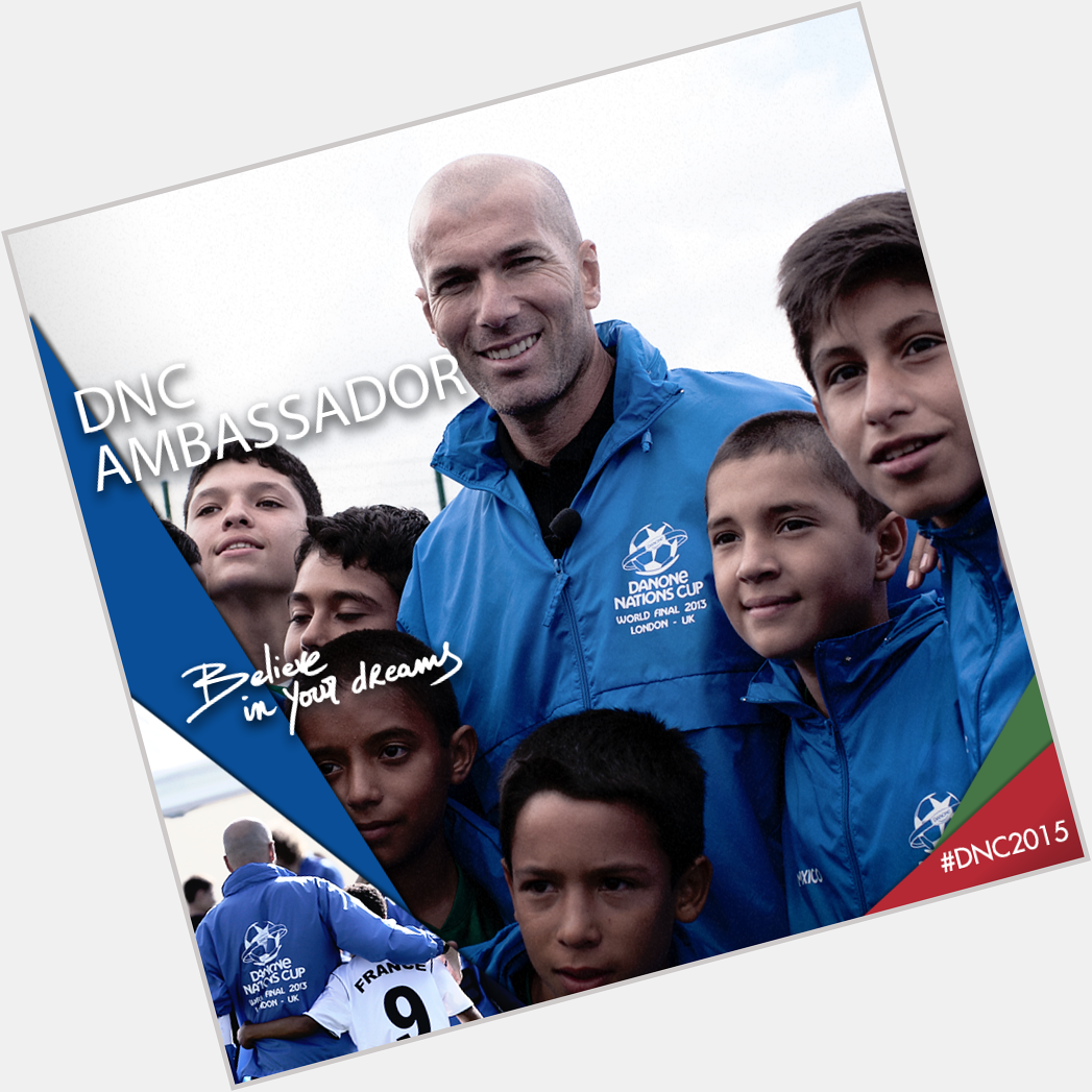 Happy Birthday to our international ambassador Zinédine Thank you for inspiring the young players :) 