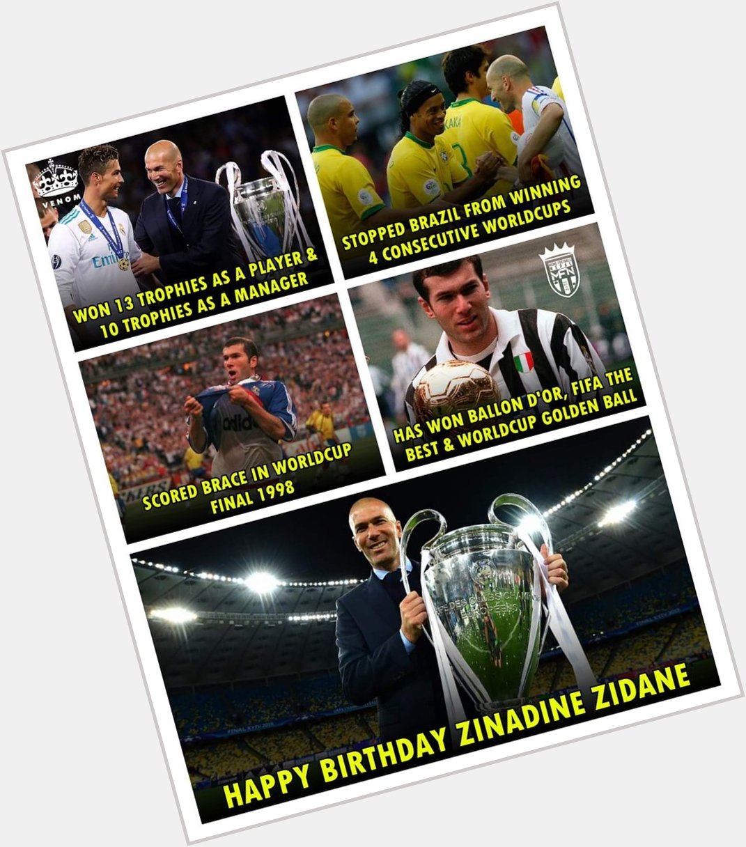 Happy birthday Zinedine Zidane  