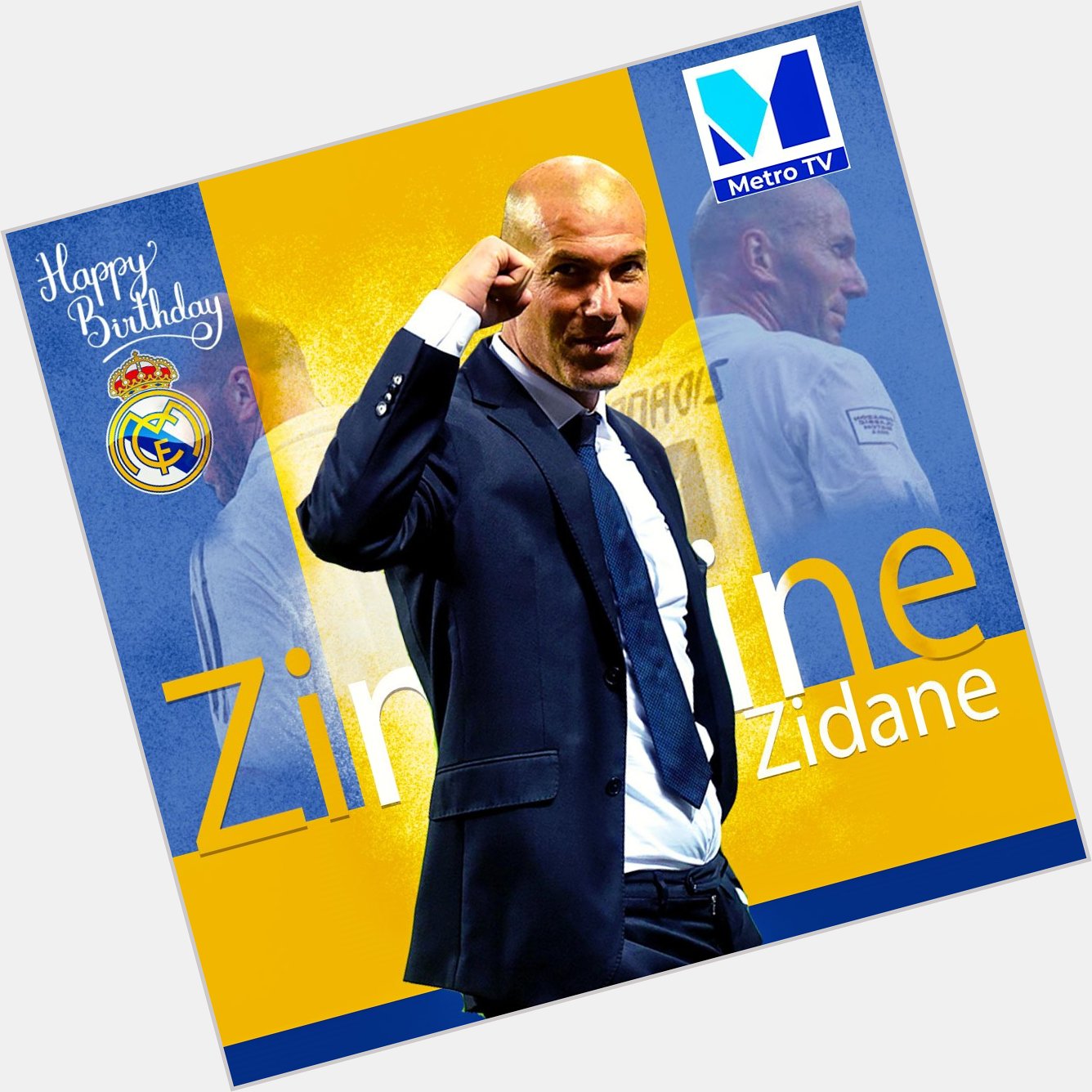 Happy belated 48th Birthday Zinedine Zidane.

We still celebrate you. 