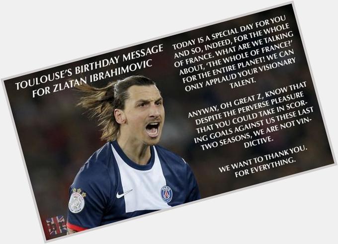 Zlatan Ibrahimovic: so legendary opposing Ligue 1 sides wish him a very (odd) happy birthday:  