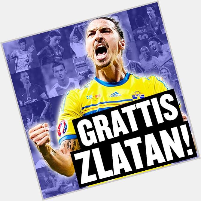 Happy birthday I dag säger vi grattis till den störste,Zlatan Ibrahimovic,på 34-årsdagen! 